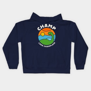 Champ Lake Monster Lake Champlain Monster Kids Hoodie